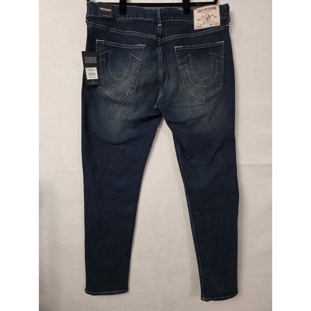 True‎ Religion Men's Jeans Size 36/32 Geno SN Slim Dark Woodland Wash New W Tags - Picture 9 of 12
